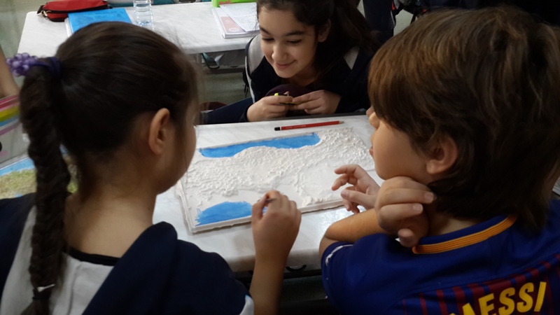 Okyanus Koleji Kolej Ozel Okul Ana Okulu Ilkokul Ortaokul Lise 5 Sinif Ogrencileri Sosyal Bilgiler Dersinde Alcidan Turkiye Haritasi Yaptilar