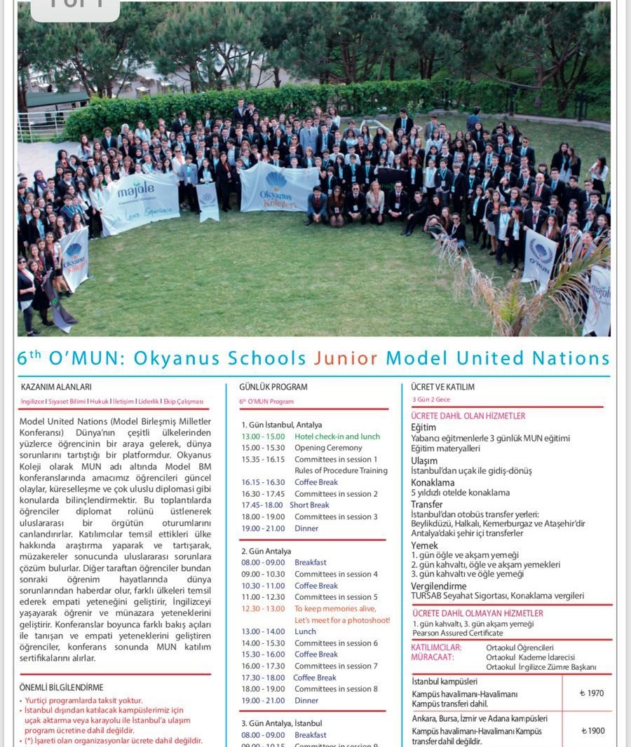 Okyanus Koleji Kolej Ozel Okul Ana Okulu Ilkokul Ortaokul Lise Incek Okyanus Koleji Nde O Mun Sunumu