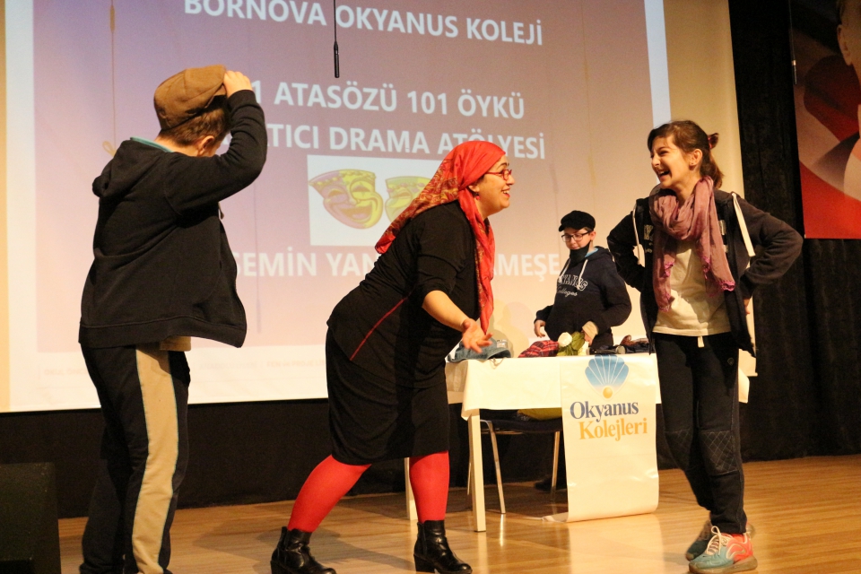 Okyanus Koleji Kolej Ozel Okul Ana Okulu Ilkokul Ortaokul Lise Bornova Okyanus Koleji Ortaokul Kademesinde 101 Atasozu 101 Oyku Yaratici Drama Atolyesi Gerceklesti