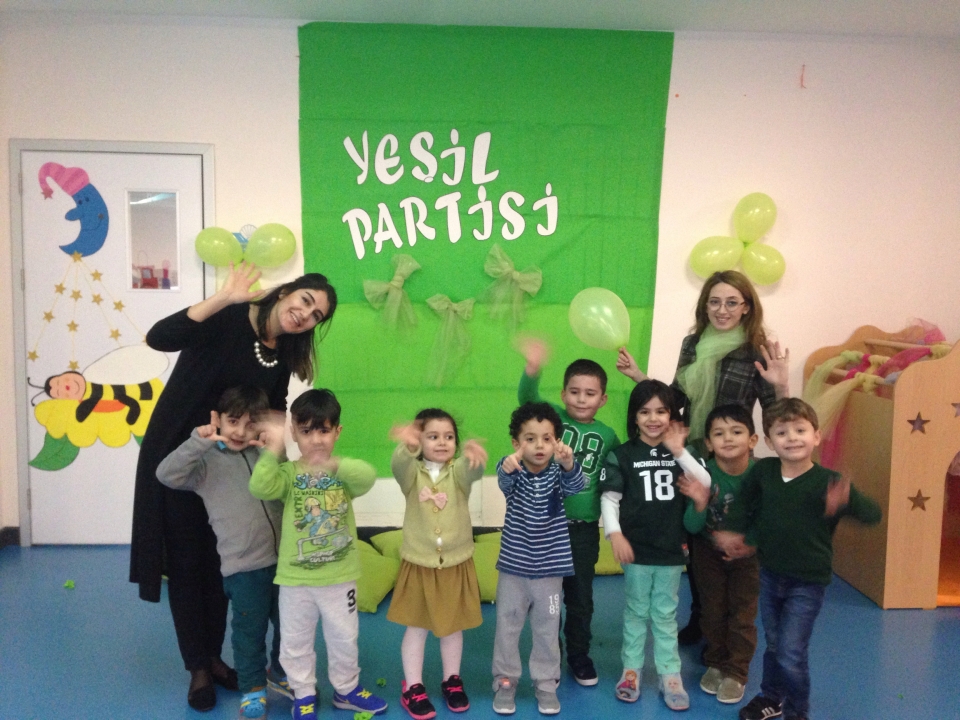 Ankara Incek Okyanus Koleji Okul Oncesi Fotograf Incek Okyanus Okul Oncesi Yesil Renk Partisi