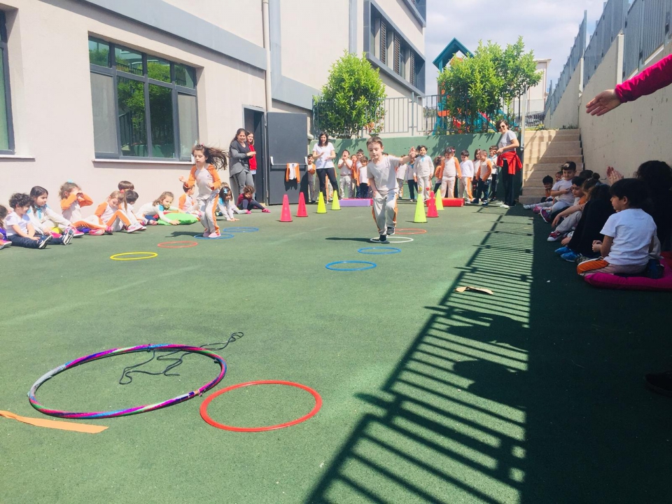 Izmir Bornova Okyanus Koleji Okul Oncesi Fotograf Bornova Okyanus Koleji Okul Oncesi Grubu Ogrencilerinin Dunya Spor Gunu Coskusu