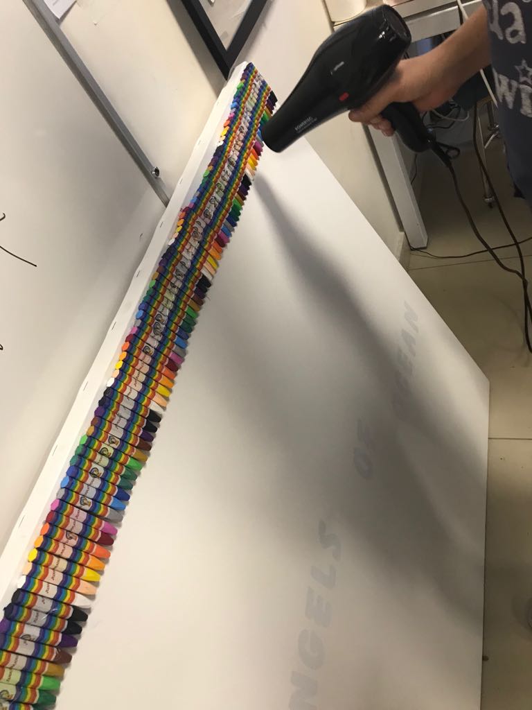 sanatlar dersinde pastel tuval