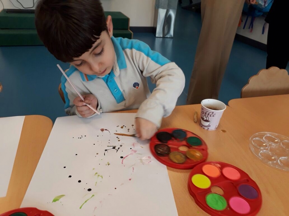 Okyanus Koleji Kolej Ozel Okul Ana Okulu Ilkokul Ortaokul Lise Incek Okul Oncesi Inciler Grubu El Goz Koordinasyonu Gelistiren Ufleme Calismasi Yaptilar