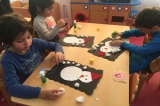 Çekmeköy Okyanus Koleji Okul Öncesi Gezegenler Grubu Öğrencileri Sanat Etkinliği Dersinde Geometrik Şekillerden Kardan Adam Yaptılar