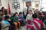Miniklerden Okul Müdürü ve Müdür Yardımcısı'na Ziyaret