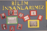 İncek Okyanus Kolejinde "Ayın Bilim İnsanları" Panosu Yenilendi