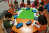 Okul Öncesi Mercan Grubu Sanat Etkinliği Dersinde Kış Mevsimi Konusunu Öğreniyor
