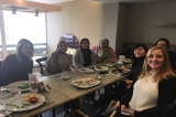 sınıfı, danışman, öğretmeni, kahvaltıda