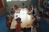 Balıklar Sınıfı Okuma Yazma Dersinde "1" rakamını tanıdılar.
