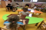 Beykent Okyanus Koleji Okul Öncesi Gökkuşağı Grubu 1 Rakamı Çalışması Yapıyor