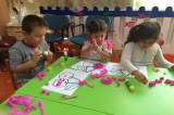 GÜNEŞLİ OKUL ÖNCESİ GÖKKUŞAĞI GRUBU SANAT ETKİNLİĞİNDE