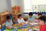Halkalı Okul Öncesi Ay Grubu Okuma Yazmaya Hazırlık Dersinde