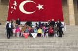 İncek Okyanus Okul Öncesi Çiçekler Grubu Anıtkabir'i Ziyaret Ettiler.