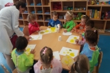 Okul Öncesi Çiçekler Grubu Öğrencileri Sanat Etkinliği Dersinde