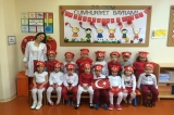 Güneşli Okyanus Koleji Okul Öncesi Miniklerimiz 29 Ekim Cumhuriyet Bayramını Coşkuyla Kutladılar.