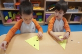 Mavişehir Okyanus Koleji Okul Öncesi Denizyıldızları Grubu Öğrencileri Üçgeni Öğreniyor