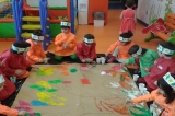 ATAŞEHİR OKYANUS  ANAOKULU  ÇİÇEKLER SINIFI  SANAT  ETKİNLİĞİNDE