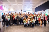 Dünya Şampiyonu Kız ve Erkek Tenis Takımımızı Havaalanı Karşılama