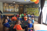 Fatih Okyanus Koleji Okul Öncesi inciler Grubu Sanat Dersinde