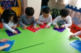 Güneşli Okyanus Koleji Okul Öncesi Yunuslar Grubu  Okuma Yazmaya Hazırlık Çalışması Yapıyor