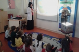 Güneşli Okyanus Koleji Okulöncesi  Balıklar Grubu Tepegöz Tekniği İle Hikaye Dinliyor