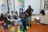 Güneşli Okyanus Okul Öncesi Balıklar Grubu Tren  Draması Yapıyor