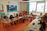 Kemerburgaz Okyanus Koleji Gökkuşağı Grubu Öğrencileri Okuma-Yazma Hazırlık Etkinliğinde