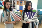 sınıfı, modern, tablo, çalışmaları