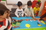 Bahçelievler Okyanus Okul Öncesi  İnciler Grubu Sanat Etkinliği Dersinde