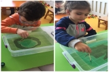 Beykent Okyanus Koleji Okul Öncesi Gökkuşağı Grubu Öğrenciler Sanat Etkinliği Dersinde