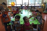 Güneşli Okyanus Koleji Okul Öncesi Yıldızlar Grubu Öğrencileri Uçan Balonlarını Yapıyor