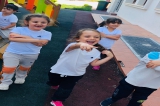 İncek Okyanus Okul Öncesi Öğrencileri Okul Parkında Eğlenceli Dakikalarından Kareler.
