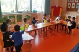 Kemerburgaz Okyanus Koleji Çiçekler Grubu Öğrencileri Resim Etkinliğinde 