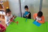 Fatih Okyanus Koleji Gökkuşağı Grubu Fil Maskesi Yapıyor