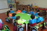Güneşli Okul Öncesi Gökkuşağı Grubu Kil Çalışması Yapıyor