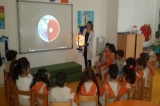 Beykent  Okyanus Koleji Okul  Öncesi Gökkuşağı Grubu Dünyanın Katmanlarını Öğreniyor