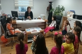 Halkalı Okul Öncesi Ay Grubu Öğrencileri Okulöncesi İdarecisiyle Toplantıda:)