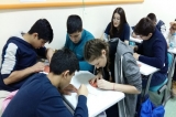 Beylikdüzü Okyanus Koleji Lise Öğrencileri ile Kil Üzerine Göktürk Alfabesiyle İsim Yazma Etkinliği