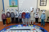 Güneşli Okyanus Koleji Okul Öncesi Rüzgarlar ve Çiçekler Grubu Maske Partisi Yapıyor;