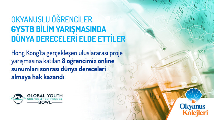 Okyanuslu Öğrenciler GYSTB Bilim Yarışmasında Dünya Dereceleri Elde Ettiler