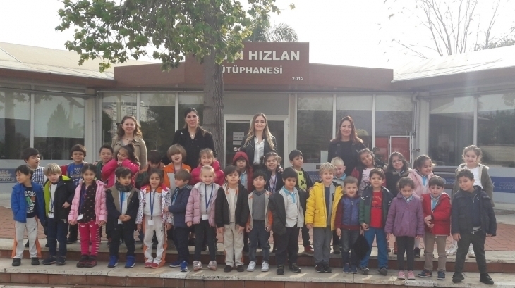 Okul Öncesi Yıldızlar ve Güneş Sınıfları ''Doğan Hızlan Kütüphanesi'' Gezisinde