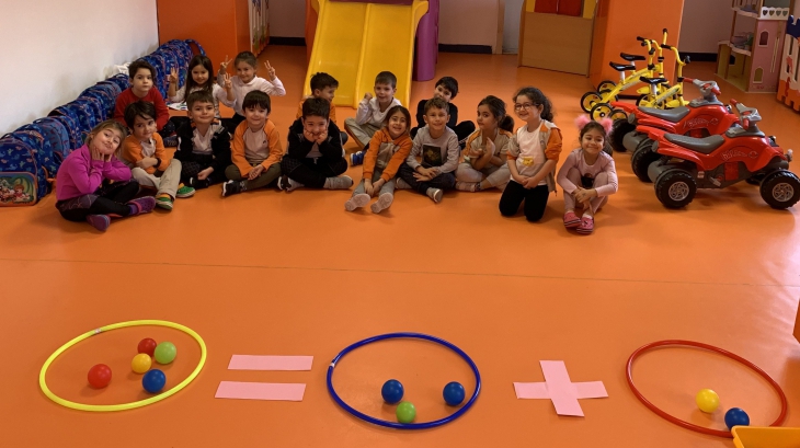Ataşehir Okul Öncesi Gezegenler Grubu Bütünleştirilmiş Matematik ve Oyun  Etkinliğinde