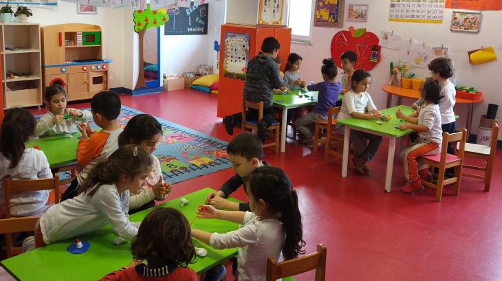 Ataşehir Okul Öncesi Yıldızlar Bütünleştirilmiş Etkinlik Dersinde