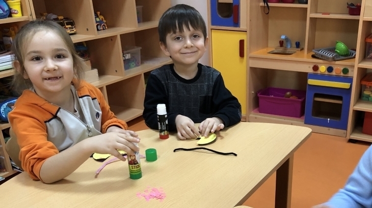 Avcılar Okul Öncesi Güneş Grubu Sanat Etkinliğinde;