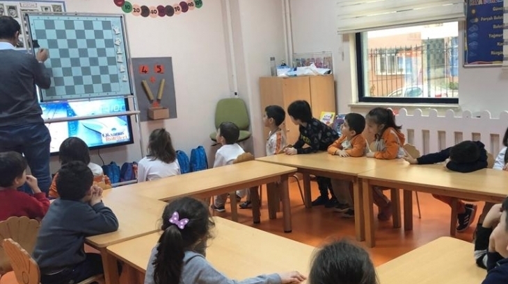 Avcılar Okul Öncesi Güneş Grubu  Satranç Etkinliğinde;
