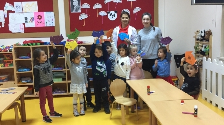 Avcılar Okyanus Koleji İnciler Sınıfı Aile Katılımı Kapsamında Origami Etkinliğinde