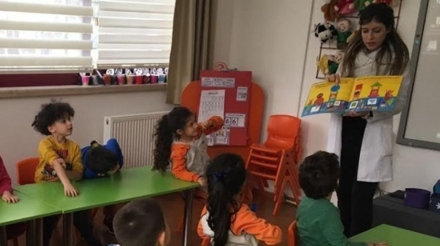 Bahçelievler Okul Öncesi Rüzgar Grubu Öğrencileri İngilizce dersinde Shapes (Şekiller) Konusunu İşliyor