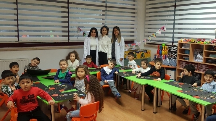 Bahçelievler Okyanus Koleji Okul Öncesi Mercan Grubu Öğrencileri Aile Katılım Etkinliğinde