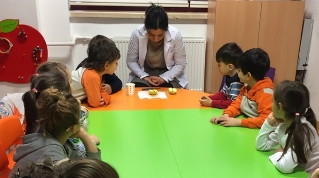 Bahçelievler Okyanus Okul Öncesi Samanyolu Grubu Fen-Matematik  Dersinde