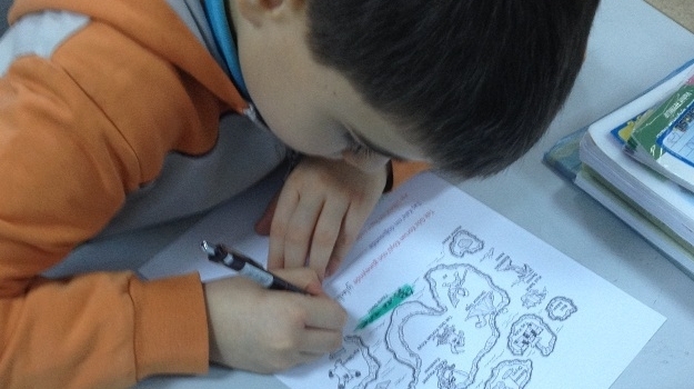 Bahçeşehir Okyanus 4-A 4-B 4-C 4-D Sınıfları “Define Haritası” Etkinliğinde